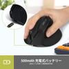 DELUX Ergonomic Wireless Bluetooth 6 4000 Relieves Carpal and Hand for and Macs Mouse, Quiet, Compact, Vertical, 5.2 & 2.4GHz, Rechargeable, Buttons,
