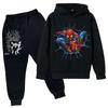 Kids Trendy Printed Pullover Hoodie and Sweatpants Set - Loose Fit Long Sleeve Casual 2 Piece Outfit