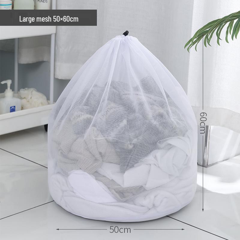 Customizable Large Laundry Mesh Bag - Machine Washable, Drawstring Closure, Fine & Coarse Mesh Options, Special Thickened