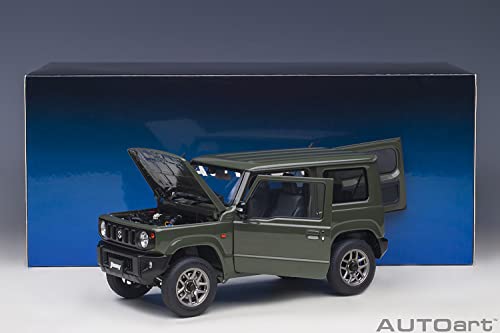 AUTOart 1/18 Scale Suzuki Jimny (JB64) Moss Green Finished Model 78504