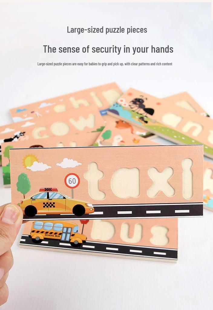 Children's English Alphabet Wooden Letter Matching Set