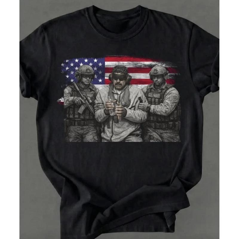 Venezuela Libre Shirt, Captured Live Graphic Crewneck, Venezuelan Freedom Protes XS