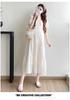 High-End Embroidered Mid-Length Maternity Dress - Summer 2026 Collection