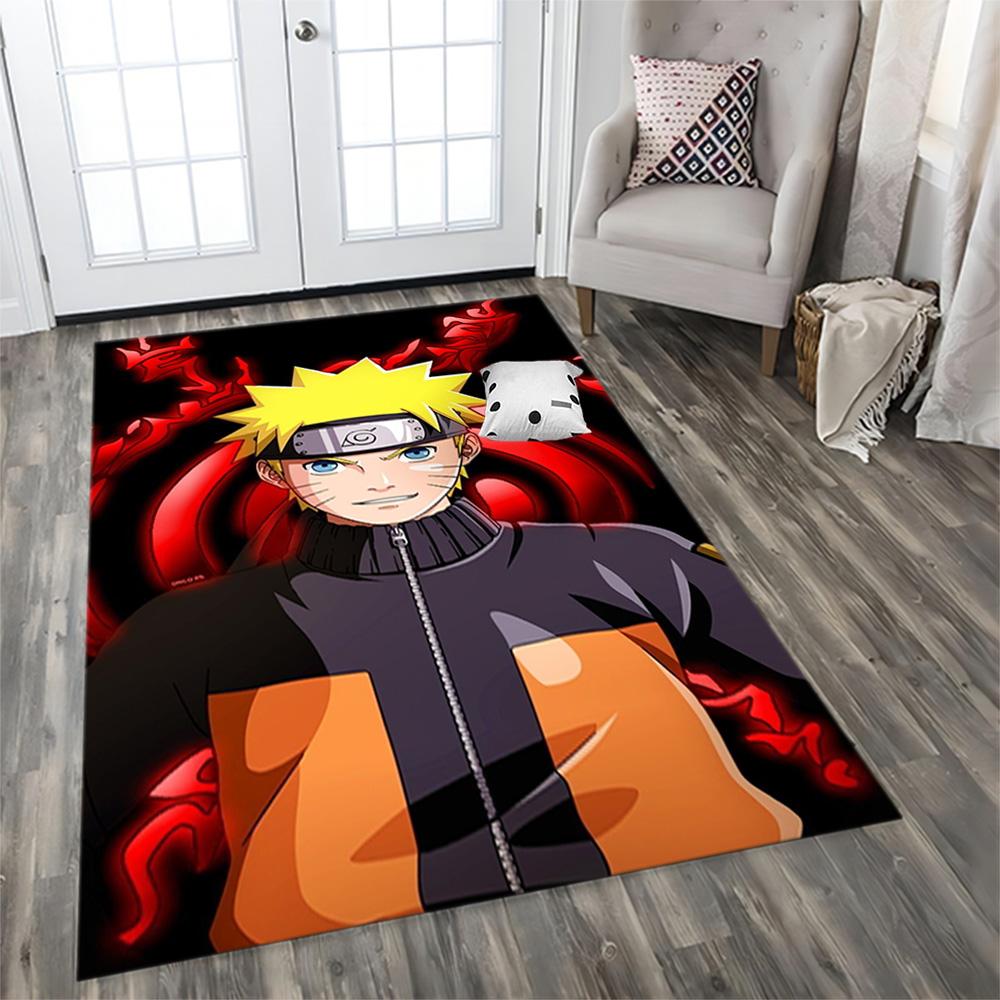 Naruto Team Seven Adventure rug for living rooms, bedrooms, home décor, and as gifts.