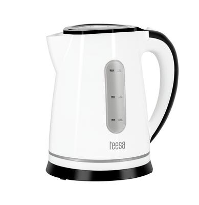 Teesa 1800W 1.8L Cordless Electric Kettle, Backlight, White