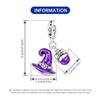 Copper Purple Magic Hat Pendant Charms Beads Fit Bracelets Diy Party Trendy Gifts Jewelry Accessory