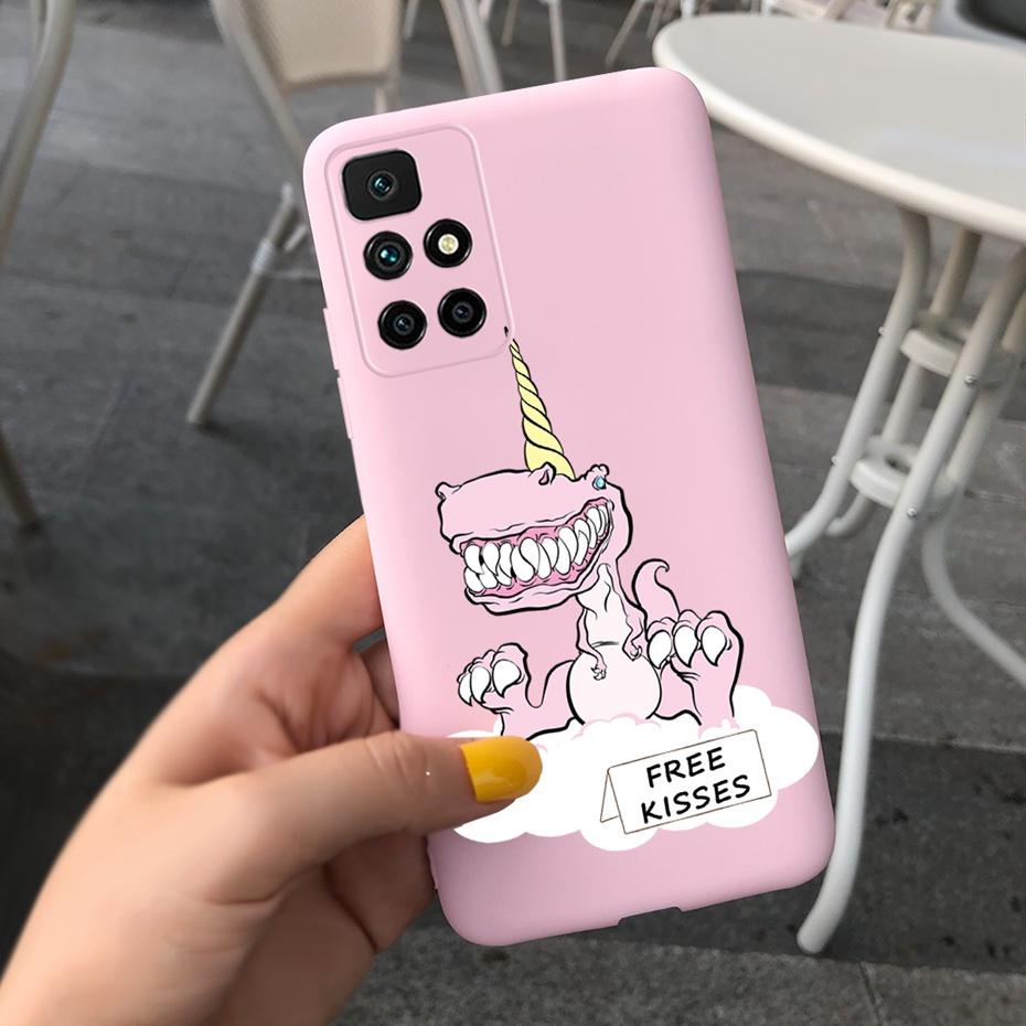 Case For Redmi 10 2022 Stylish Girl Flower Painted Cover For Xiaomi Redmi 10 Coque Fundas Redmi10 4G Soft Silicone Bumper