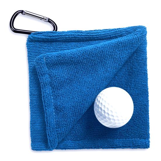 Golf Ball Towel Small Pocket Towel with D Clip for Balls Clubs Portable Golf Ball Cleaner Accessories for Men Women Course Exercise