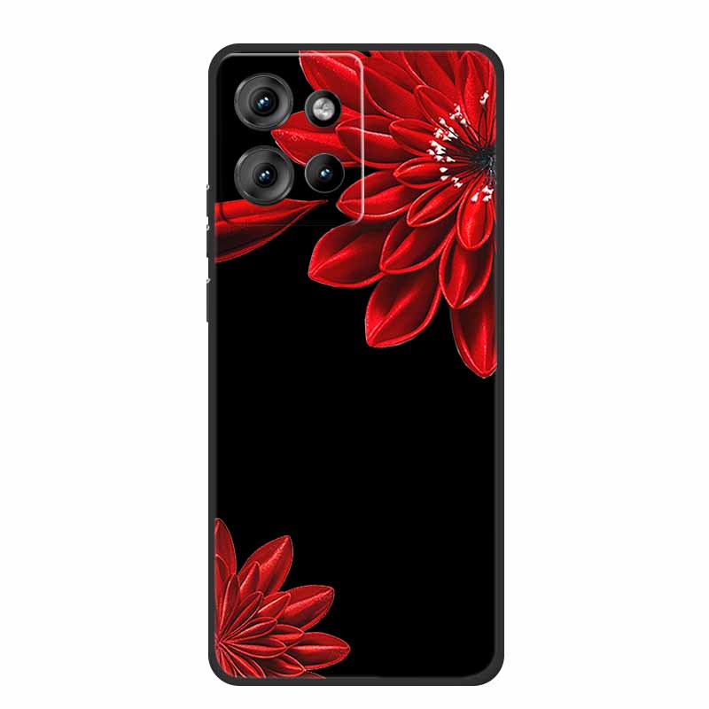 Handyhülle Für Motorola Moto G 2025 Hülle Cartoon Schwarzes Silikon Weiches TPU Rückseite Für Motorola Edge 50 Neo S50 G75 Hülle G 75
