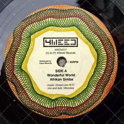 7inch Record AFRIKAN SIMBA - Wonderful World 4WDV017 4Weed Records 2023 Italy Dance & Electronica Used