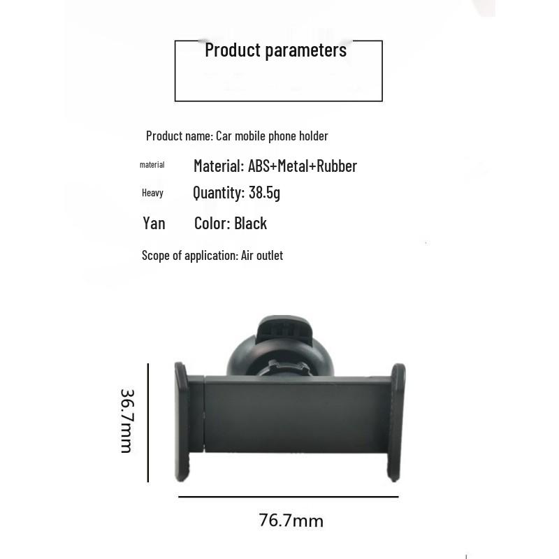 360° Rotating Car Air Vent Phone Holder - Multifunctional Clip-on Mount