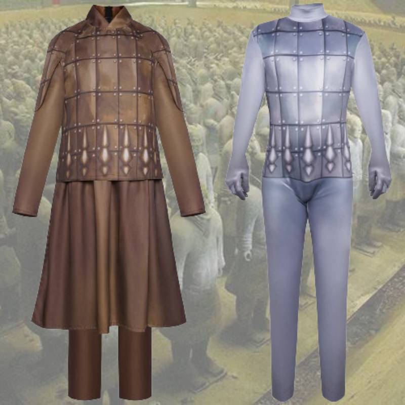 Cosplay Army Terracotta Costume Set Fashion Halloween Stage Show Party Costume