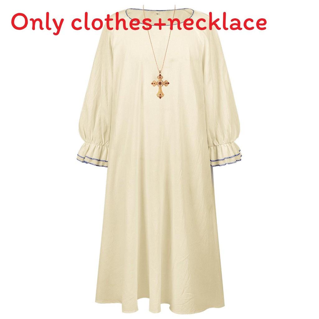 

Medieval Priest Cosplay Costume With Polyester Fabric For Halloween Stage Performances
