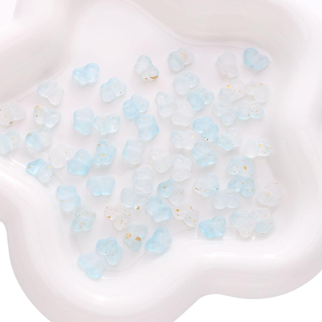 Contas Feitas à Mão 10 * 7 Acrílico Bloco de Cores Gradiente Ponto Ouro Borboleta Caseiro DIY Acessórios de Joalheria Contas de Fio de Mão Pingente de Bolsa Contas Soltas