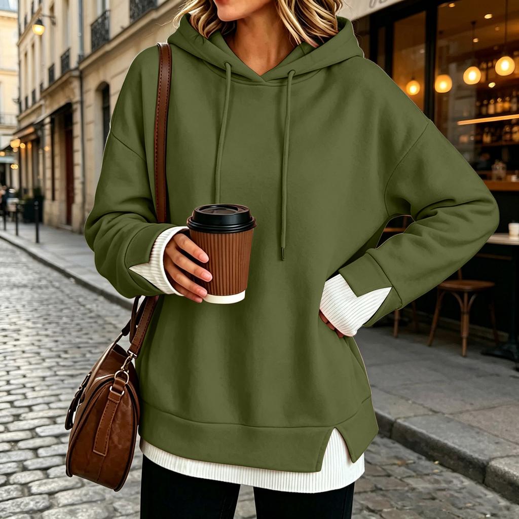 Women's Casual Striped Long Sleeve Loose Fit Sweatshirt