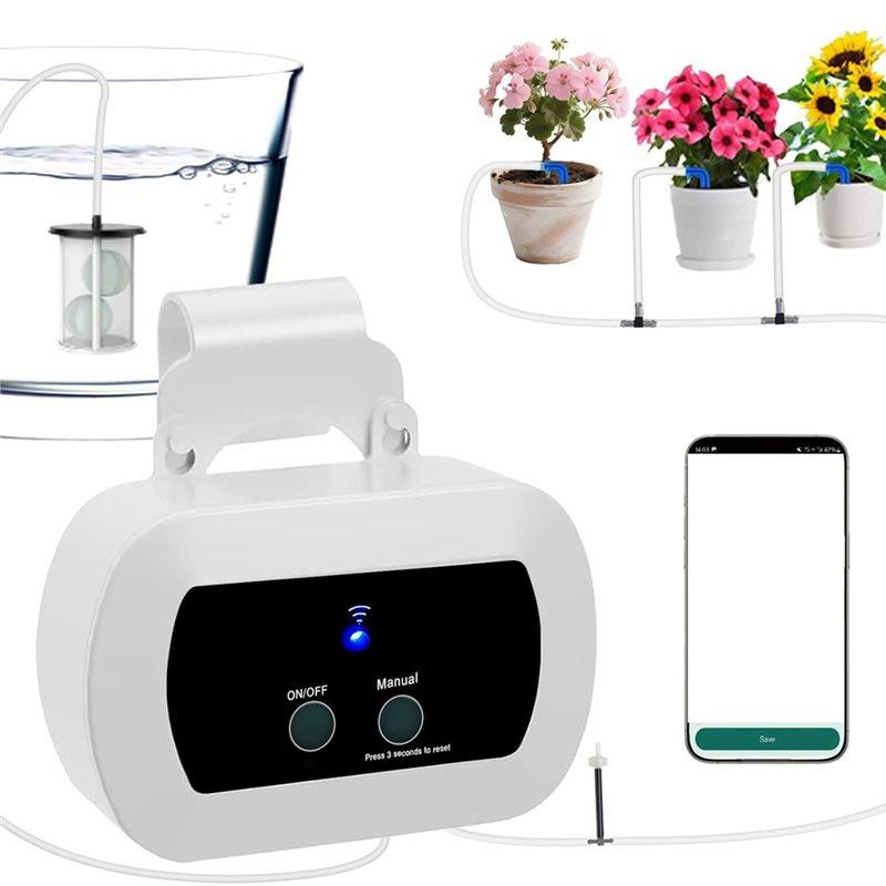 

A25F-Wifi Smart Plant Watering System Indoor Drip Irrigation Kit For 10 Plants USB Rechargeable белый
