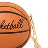 Basketball Shaped Purse Casual Shoulder Bag for Outdoor Commuting Vacation Work