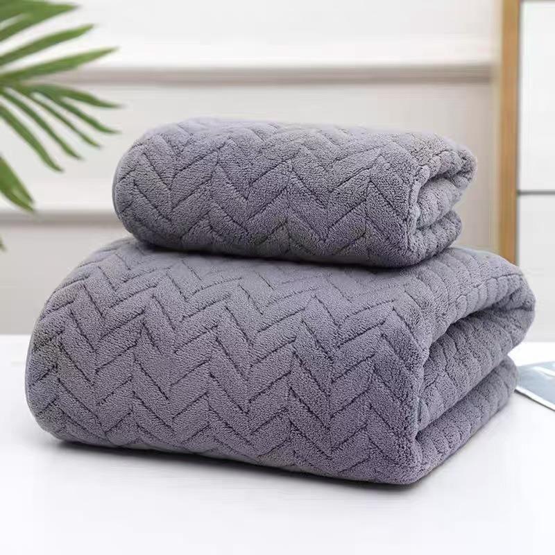 Coral Fleece Towels and Bath Towels for Home Use