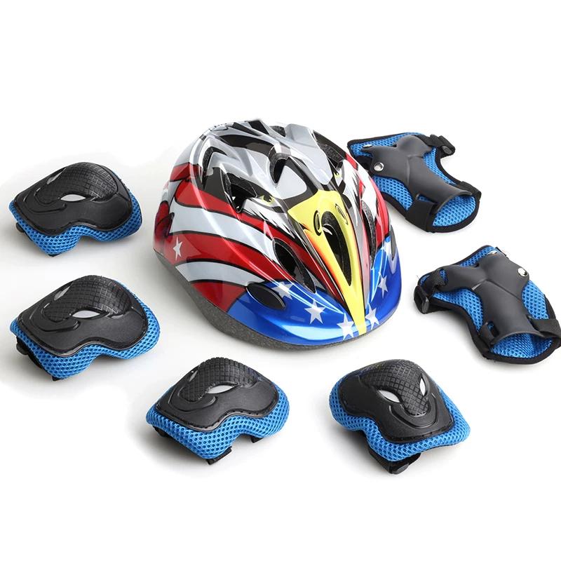 Roller Skating Protective Gear Thickened Set Adult and Children Knee Pads Men and Women Skateboarding the Skating Shoes Skating Balance Bike Helmet