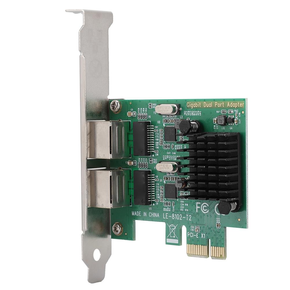 

101001000Mbps RJ-45*2 Двопортова мережева карта PCI-Ex1 Gigabit для 8102-T2