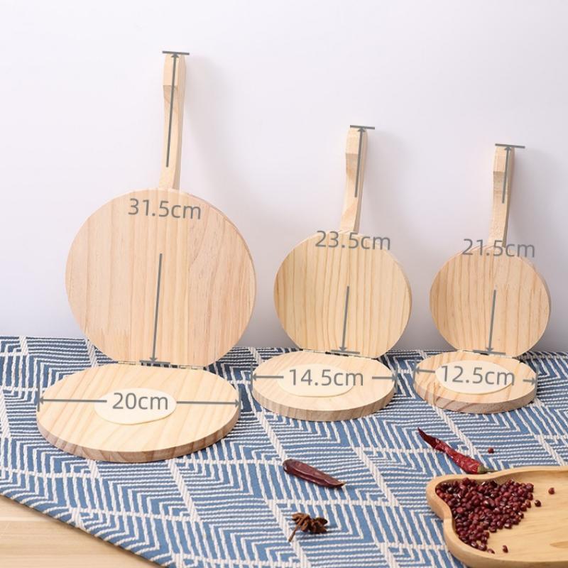 Dumpling Dough Press Tool for Homemade Dumpling Skins Manual Wrapper Maker NonStick Wooden Mold Kitchen Accessories
