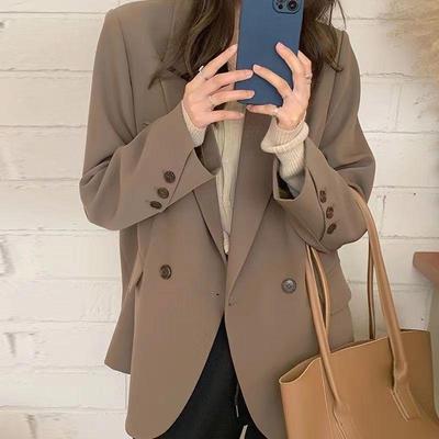 Women's Mid-Length Suit Jacket 2025: Internet Celebrity Style for Spring/Autumn - Trendy, High-End, and Chic