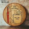Funny Italian Metal Wall Art Sign Vintage Humor Decor for Toilet Bathroom