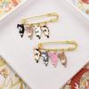 Creative Alloy Cute Brooch Decoration Buckle Fixed Pin Chest Badge Badge Bag Accessories