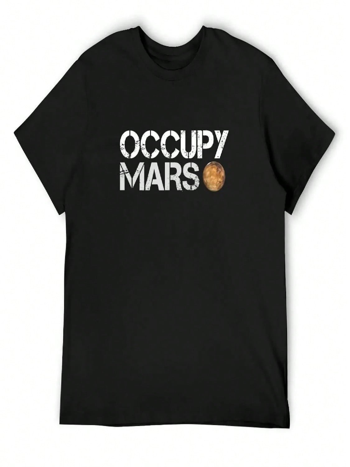 OCCUPY MARS T-Shirt Blanks Funny T-Shirt Customs Blue Archive Shirts Graphic Tee unisex S разноцветный