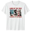 Land Of The Free USA T-Shirt Memorial Day Patriotic Gift For Him And Her