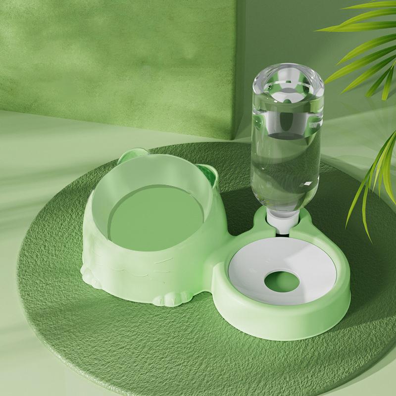

1Pcs Blue Pet Dog Cat Bowl Fountain Automatic Food Water Feeder Container For Cats Dogs Drinking Pet Articles