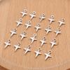 30Pcs Silvery Small Star Charms Polestar Pendants For Jewelry Making Diy Necklace Bracelet Earrings Key Chain Accessories