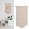 Canvas Wall Hanging Jewelry Organizer Beige Accessories Display Board Foldable Organizer  Door