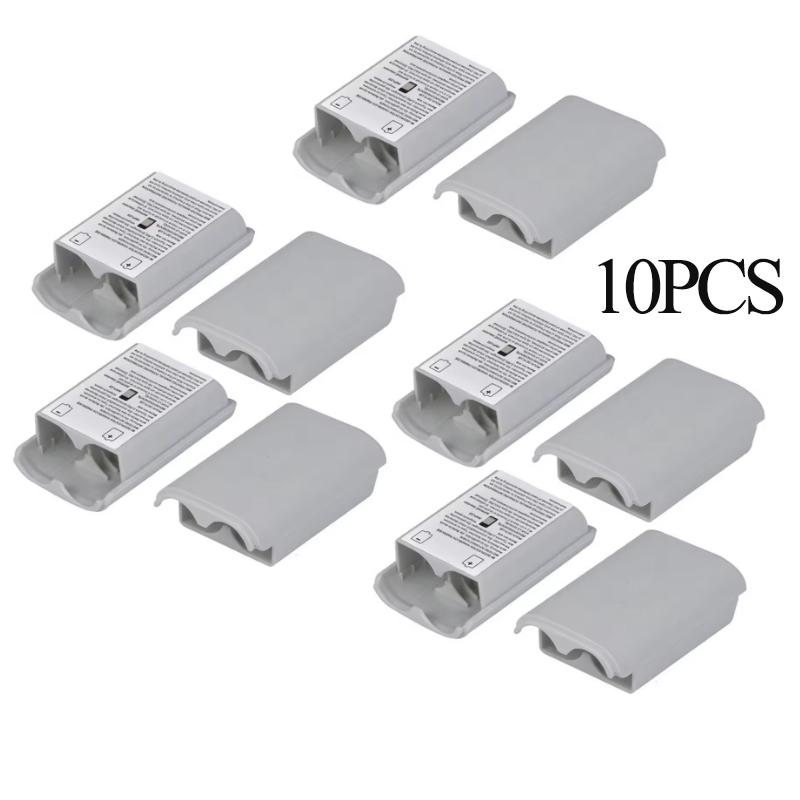 1-10PCS For Xbox 360 Plastic Wireless Controller Battery Cover with Sticker Battery Pack Cover Shell Game Accessories