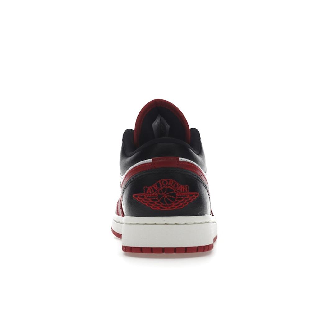 Air Jordan 1 Low White Gym Red Women Sneakers Black Sail DC0774-160