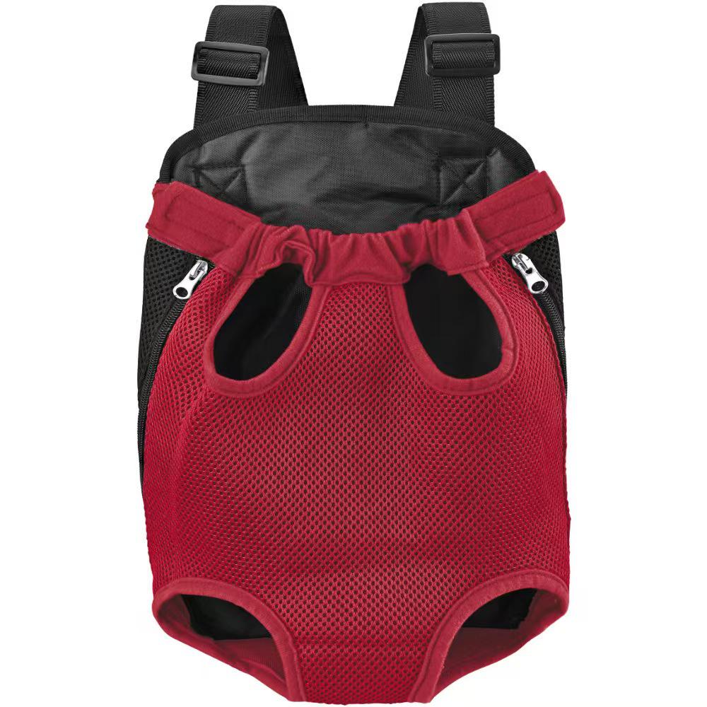 Haustier Doppel Schulter Atmungsaktiver Netz Rucksack für Katzen & Hunde