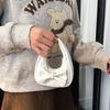 Pu Mini Butterfly Bow Handbag For Girls With Zipper Closure And Inner Pockets