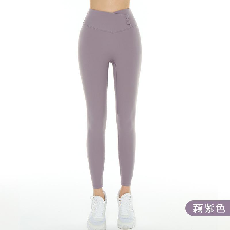 

Спортивные штаны Штаны для йоги Дышащие С высокой талией Эффект «персиковых ягодиц» Леггинсы с эффектом «голой кожи» Женские Беговые Оригинальные штаны для йоги S