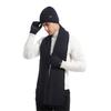 Unisex Knitted Scarf  Hat and Gloves Set Stretch Hat Scarf and Mitten Set