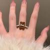 2025 New Fashion Cute Red Bowknot Heart Rings for Women Girls Aesthetic Jewelry Hip Hop Cool Star Ring Y2K Accessories