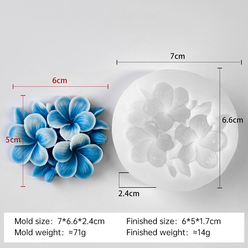 

Mini Flowers Silicone Mold Handmade Aroma Plaster Resin Ornament Mould Homemade Chocolate Cookie Baking Tool