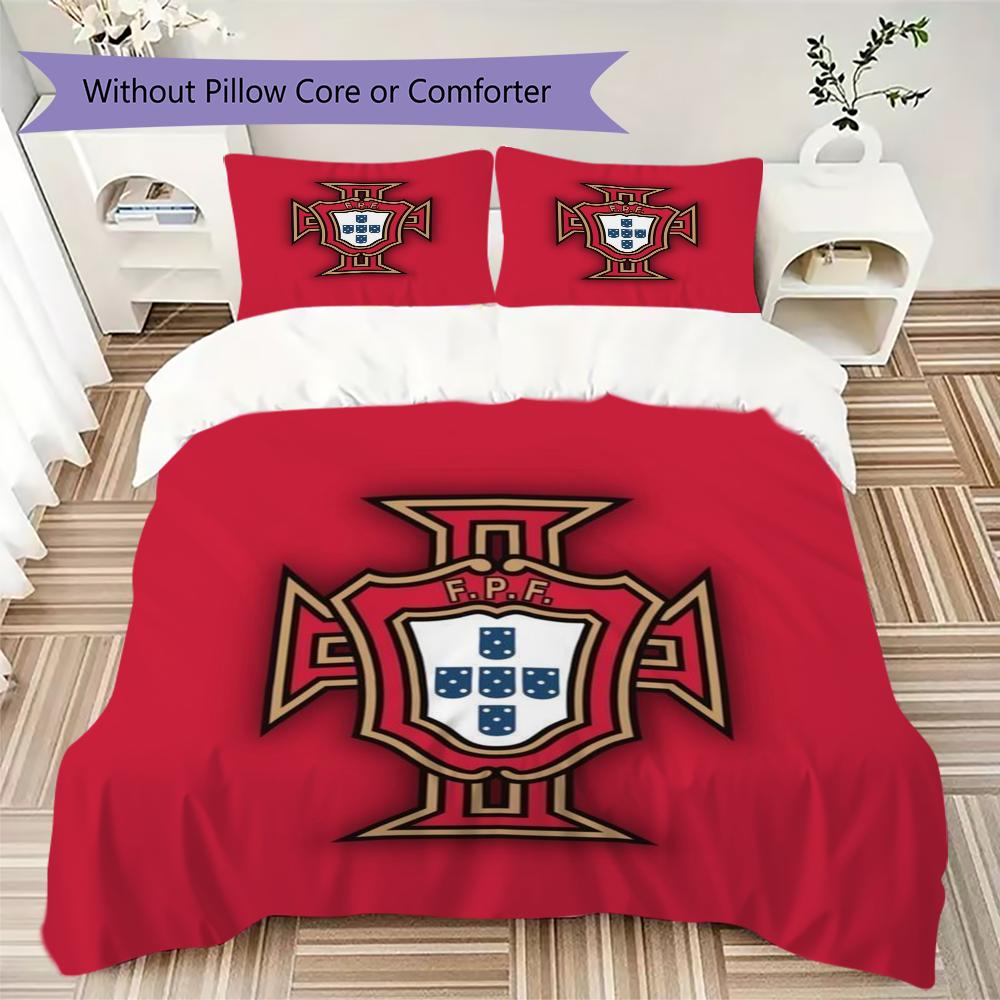 FPF Pattern Bedding uilt Set uilt Cover Pillowcase Home Decoration Birthday Gift (1 * duvet cover + 2 * pillowcase without core)
