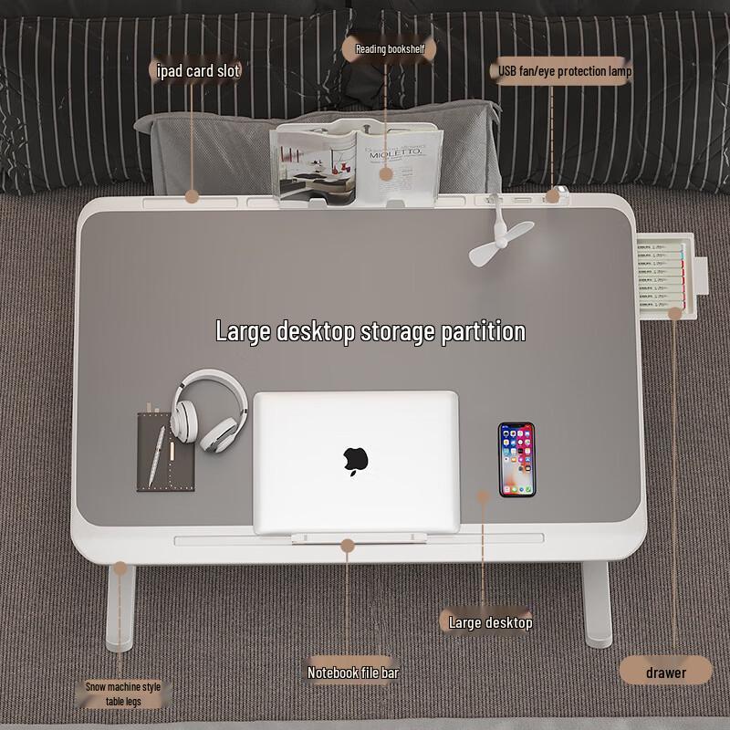 UOSUUOSU Adjustable Foldable Bed Laptop Desk