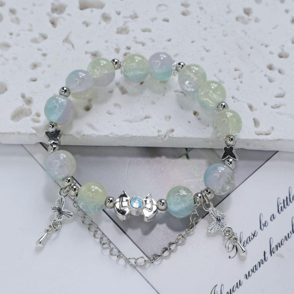 Mori Style Mermaid Crystal Bracelet – Versatile Niche Design for Women, Ideal for Students and Best Friends