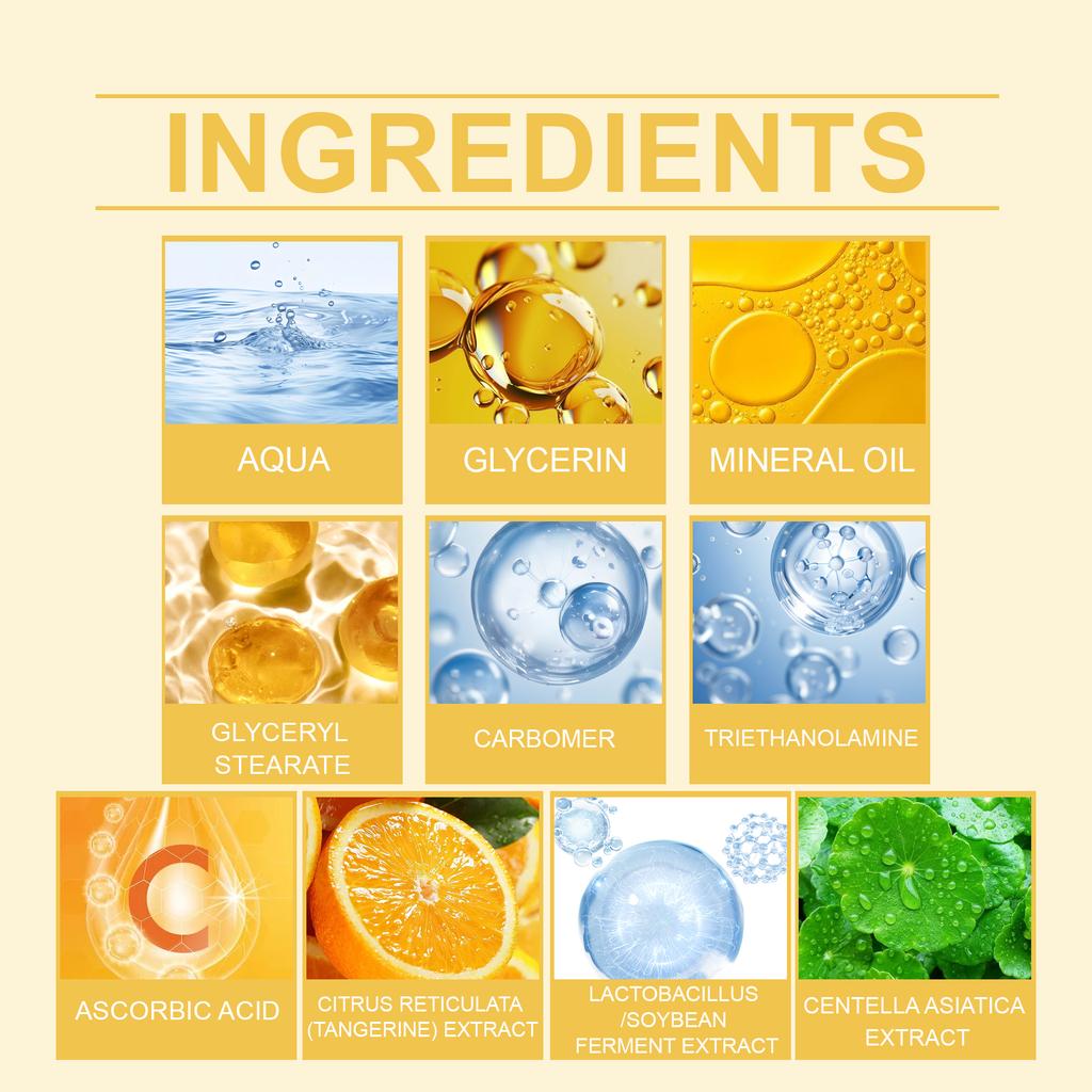 HANCHOBIT Vitamin C Care Cream - Brightening, Moisturizing, Gentle Care, Soothing Daily Facial Moisturizer