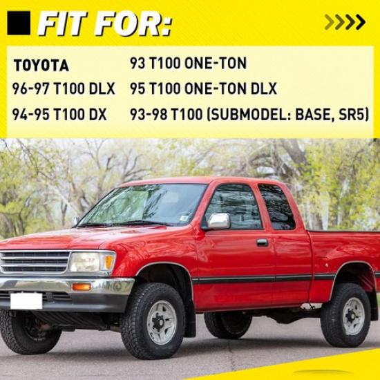 Exterior Door Handle For 1993-98 Toyota T100 Front LH+RH Black &Chrome TO1311135