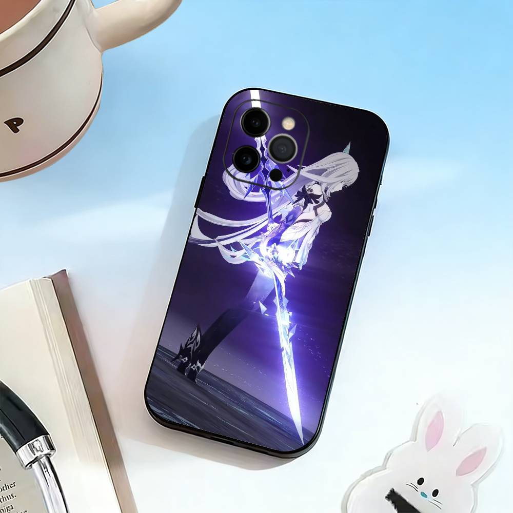 Skirk G-Genshin Impact Etui na Telefon Silikonowe Miękkie Dla IPhone 17 16 15 14 13 12 11 X XR Plus Pro Max Plus