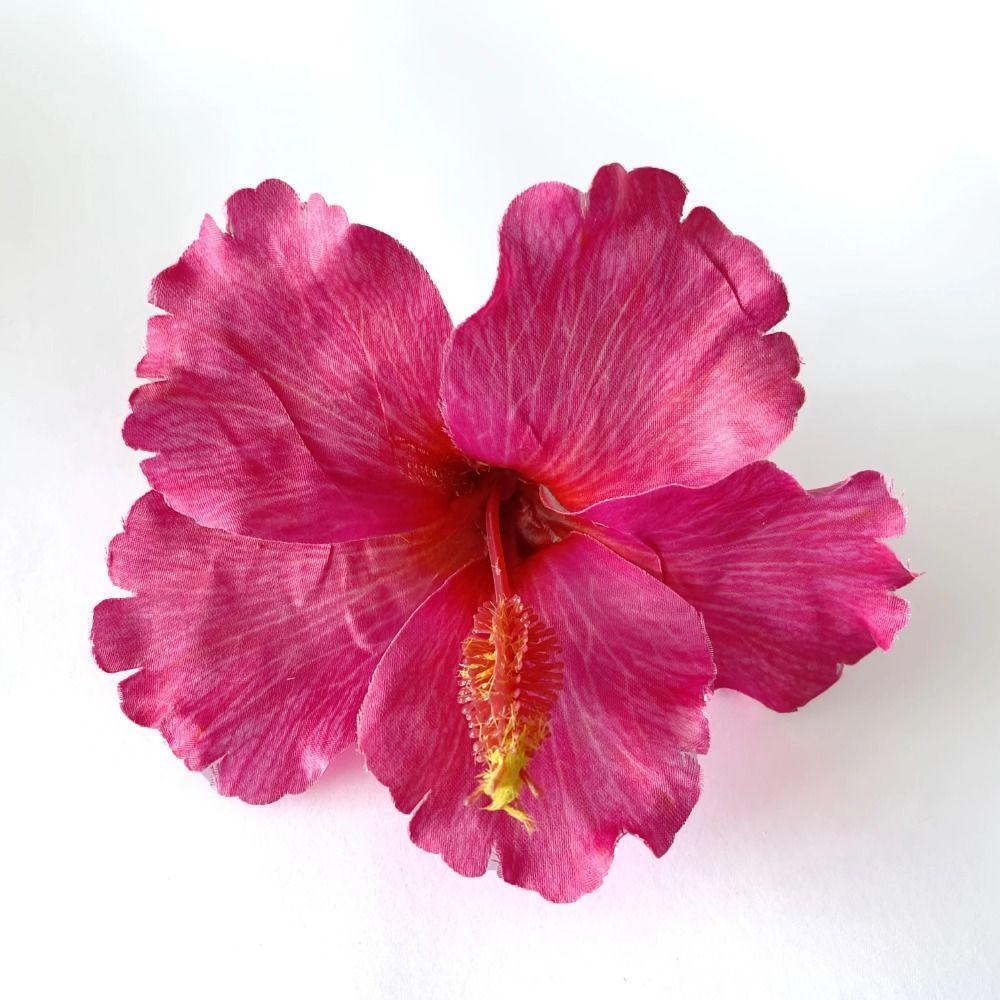 Fiori Artificiali in Stoffa Fermaglio per Capelli Fermaglio per Frangia Fermacapelli Fiore di Ibisco Hawaiano Accessorio per Capelli Stile Vacanza Fermaglio Laterale