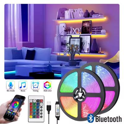 USB Bluetooth APP 44 Tasten Steuerung RGB LED Strip Licht 5050 Farbwechsel LED Lichter Flexibles Lampenband Ribbon 2835 TV Hintergrundbeleuchtung Raumdekor