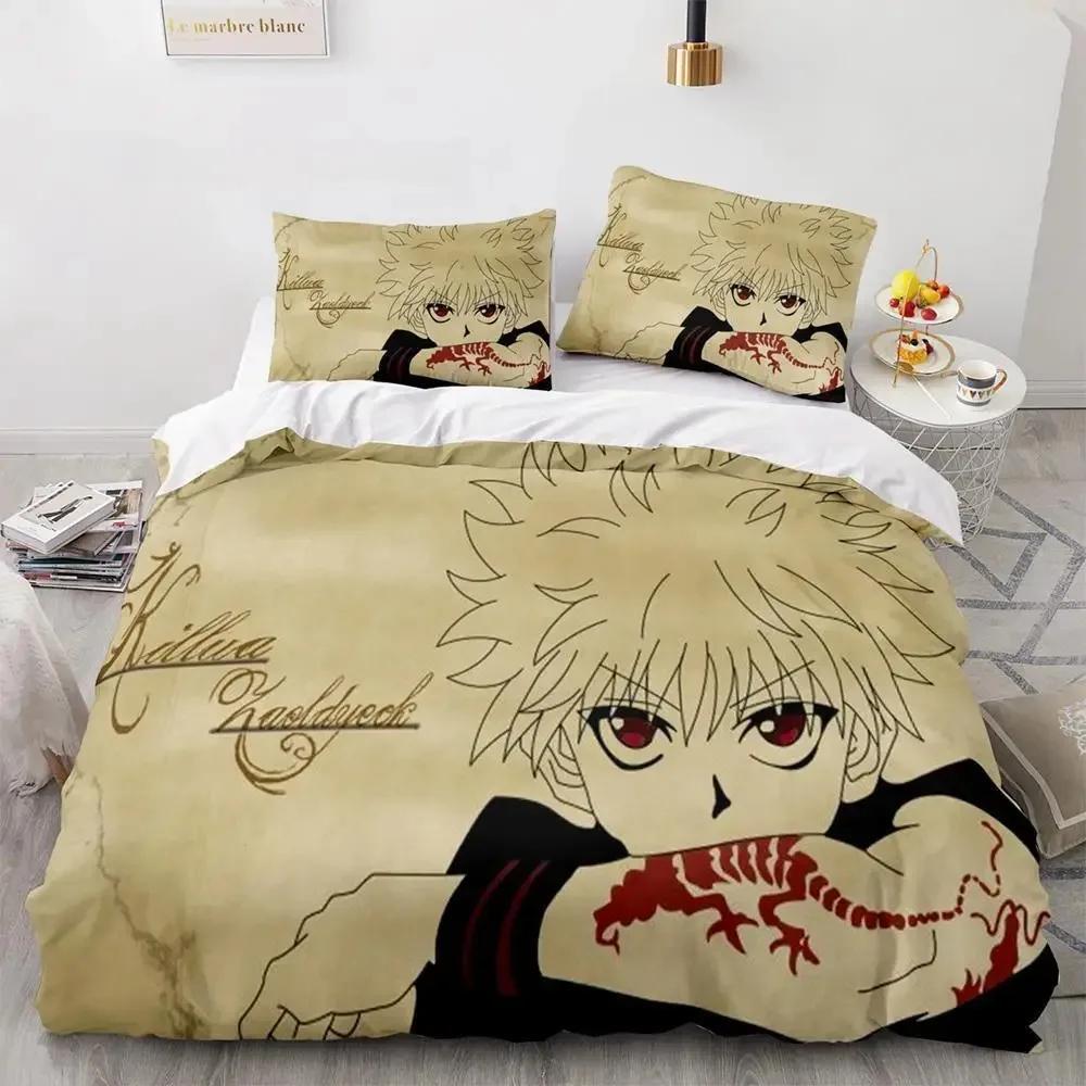 New Fashion HUNTER×HUNTER Beding Set Single Twin Ful Quen King-Sized Dimensionsd Dimensions Bed Linen Set Adult People Kid Bedrom Duvet cover Sets 3D
